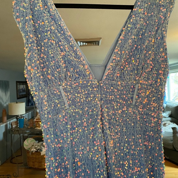 🦋 NWT blue sequin dress!! - Picture 6 of 7